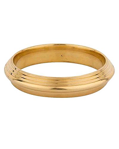 Pure Brass Thick Solid Heavy Single Bangle Kada for Men (KDMI5530