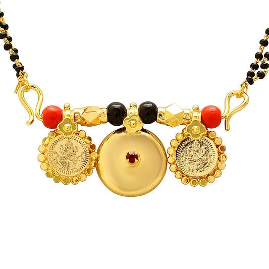 Micron Goldplated Lakshmi Wati Traditional Mangalsutra Tanmaniya (MSSV1292)