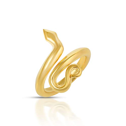 Goldplated Sadhguru Snake Fingerring Men (OROM4401)