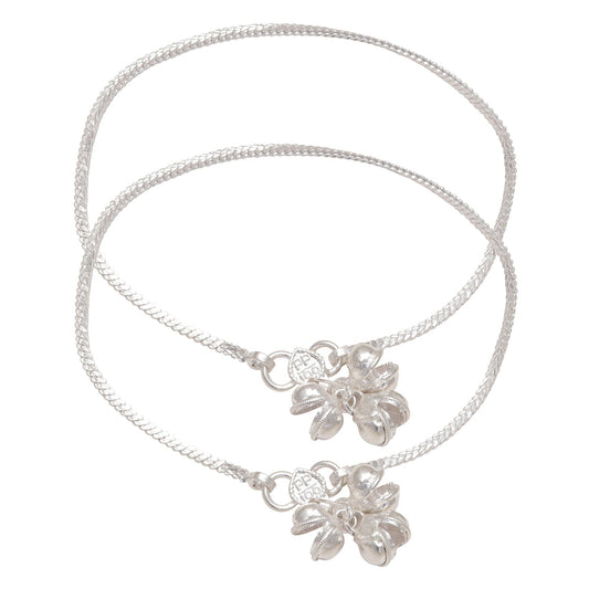 Silver plated Stylish Simple sober thin and stylish Wedding payal