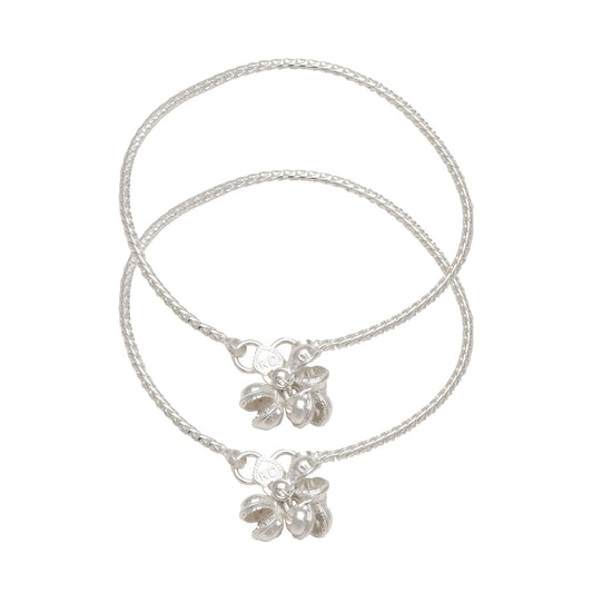 Silver plated Rope design Stylish Simple sober dailyuse Fashion Ethnic traditional Payal