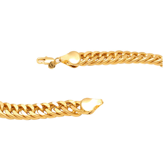 Brass 24KT Micron Gold plated Mens Bracelet (BLRX2805)