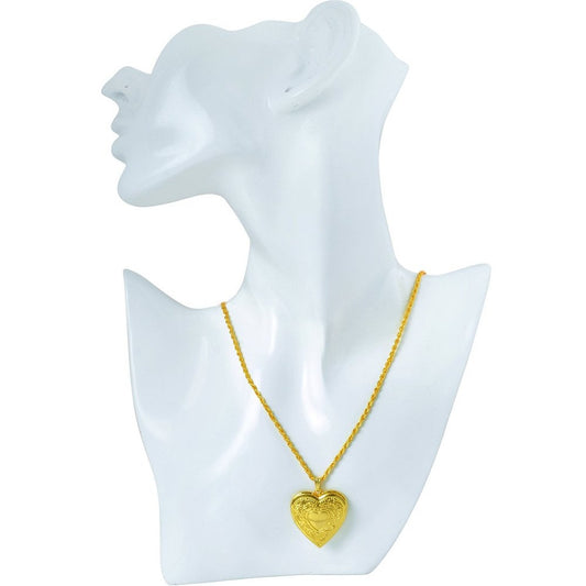 Brass Gold plated Heart Shape photo Locket pendant (PDKL0739)