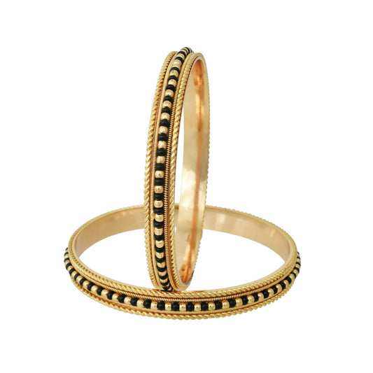 Brass 24KT Micron Gold Mangalsutra Matching Bangle set (BGSV1011)