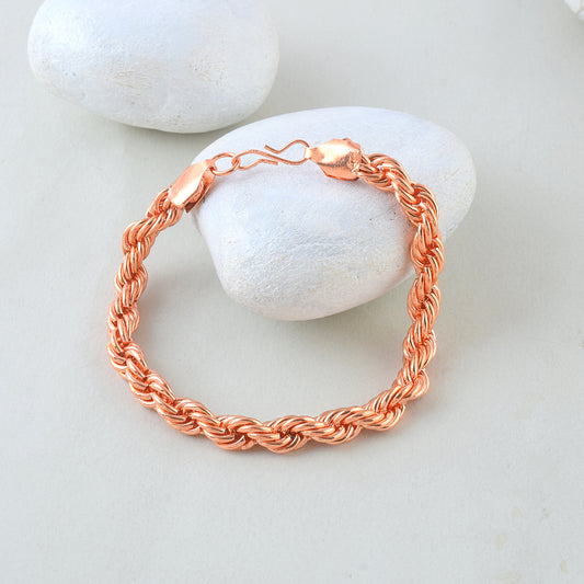 Pure Copper Rope design Bracelet (BLDM3812)