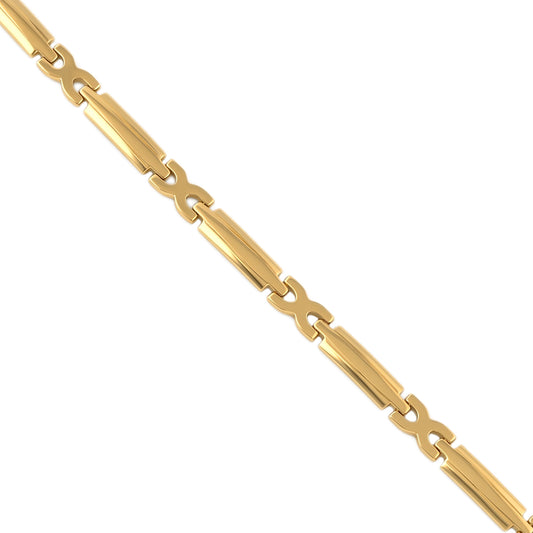 Premium Brass Gold Plated sleek simple sober Designer Fashion Jewellery Bracelet for women and girls (BLDM3906)