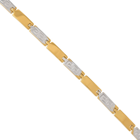 Premium Brass Gold Plated dual tone Designer Fashion jewellery Bracelet for Men & Women (BLDM3909)