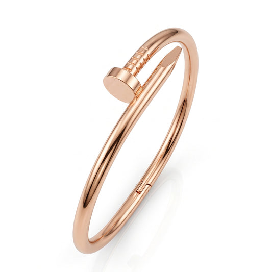 Pure Copper Nail Design Cuff Bracelet Kada – Free Size Openable (BLDM3910)