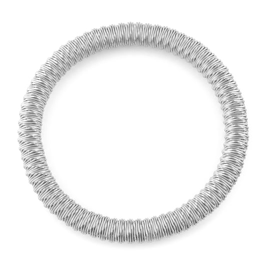 Skin Safe Stainless Steel Coiled Ring Bracelet (BLRM6727)