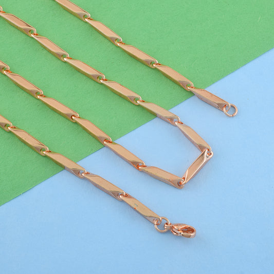 Stainless Steel Rose Gold plated chain (CNCG4375)