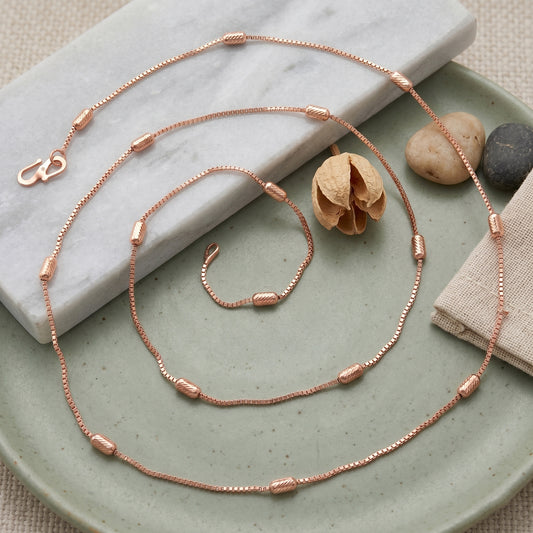 Pure Copper chain necklace for Men Women (CNND2882)