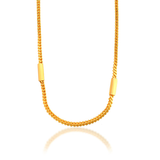 Brass 24KT Micron Gold Chain necklace (CNRM6349)