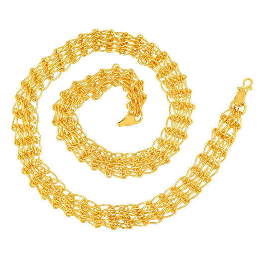 Micron Brass Goldplated Partywear Necklace Chain for Men