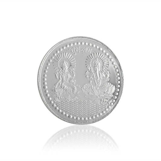 Lakshmi Ganesh Coin for Diwali Puja (50% Silver) COSC5244
