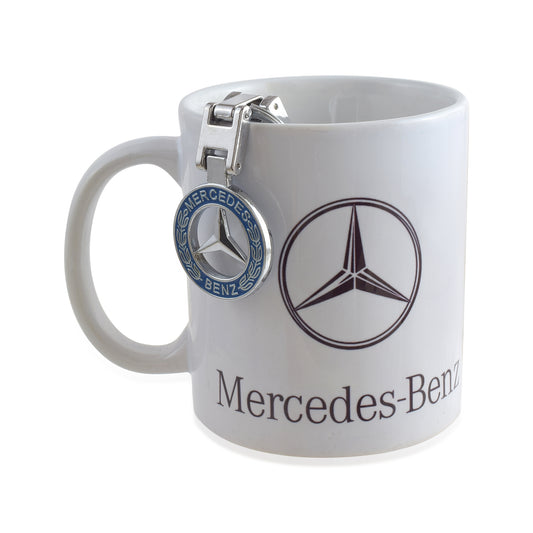 Fine Bone China Opalware Mercedes Coffee/ Tea Mug and matching keychain (HDSC5266)