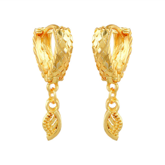 Brass Micron Goldplating Heartshape Fashion Earrings