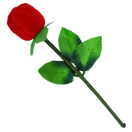 Golden Solitaire Ring in Rose Box Valentinea proposal gift (HDAJ3199)