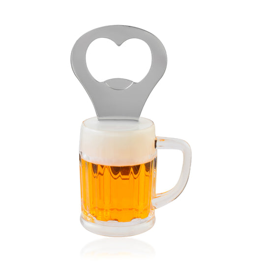 Acrylic Beer Mug Fridge magnet Bottle opener (HDDM3767)