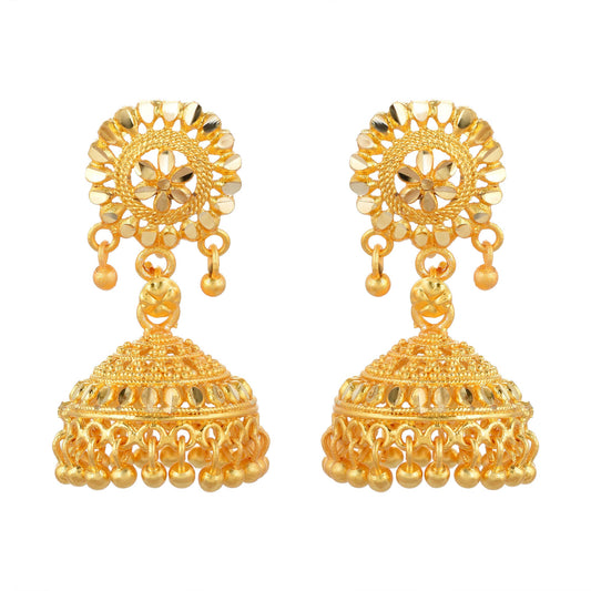 Brass Micron Goldplating Dailyuse Small Fashion Jhumki Earrings