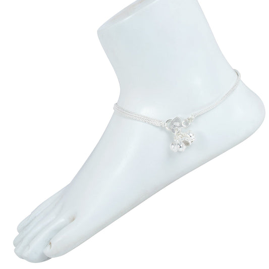 Silver plated snake chain design simple and sober ethnic traditional Anklet