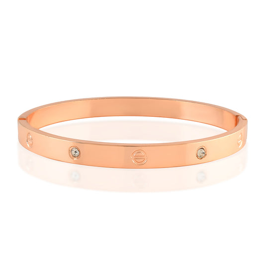 Stainless Steel Rose Gold Cartier Bracelet Replica for Men Women (KDDM3781)