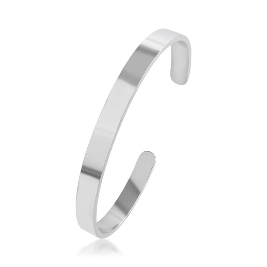316L Surgical grade Pure Stainless Steel Anti-Tarnish Silver plated Bracelet cuff Kada (KDDM3871)