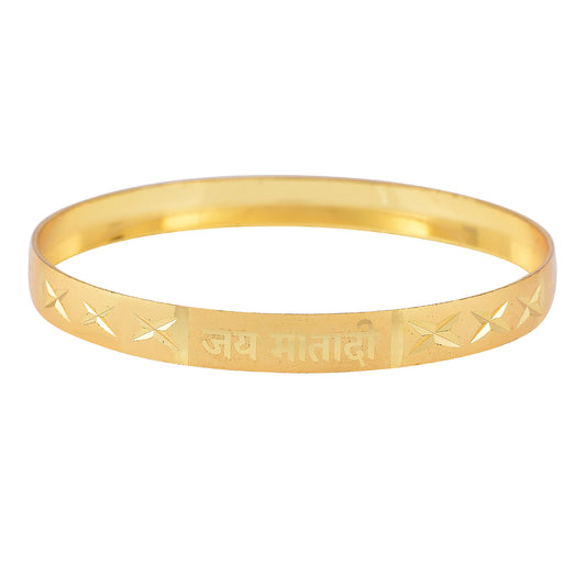 Pure Brass Jai Mata di Kada (KDKL0693)