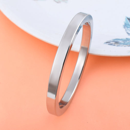 Surgical Grade 316L Stainless Steel Square Kada (KDNI8209)