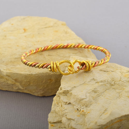 Mix 8 Metal Ashtdhatu health benificial Bracelet adjustable Kada (KDNI8328)