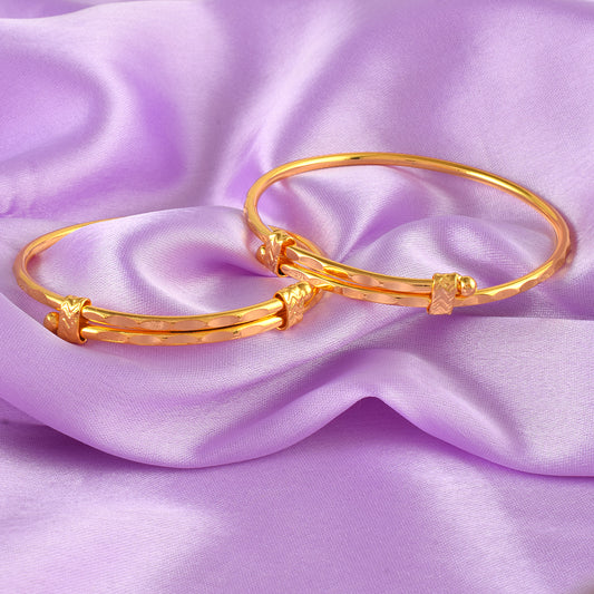 Micron 1 Gram gold Bangle kada for Kids New borns (Age-0-3 Yrs) (NZSV1529)