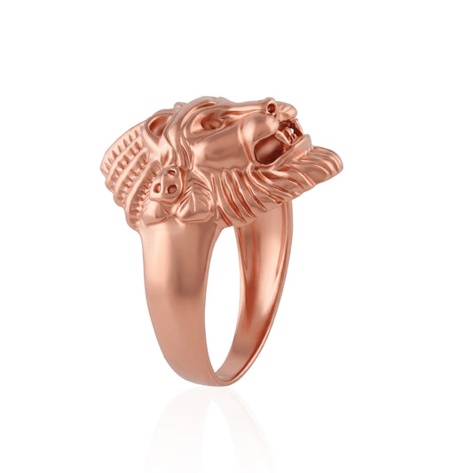 Pure Copper Lord Narasimha/Tiger Head finger Ring for Men & Boys (ORDF4390)