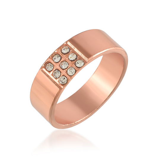 Pure Copper Imitation Diamond Challa Finger ring (ORDM3750)