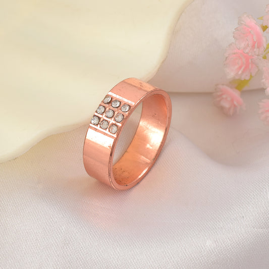 Pure Copper Imitation Diamond Challa Finger ring (ORDM3750)