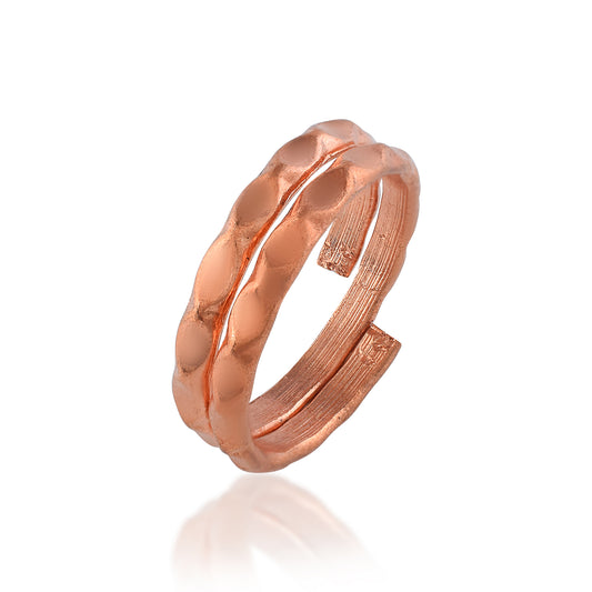 Pure Copper Adjustable Finger Ring (ORMI5789)