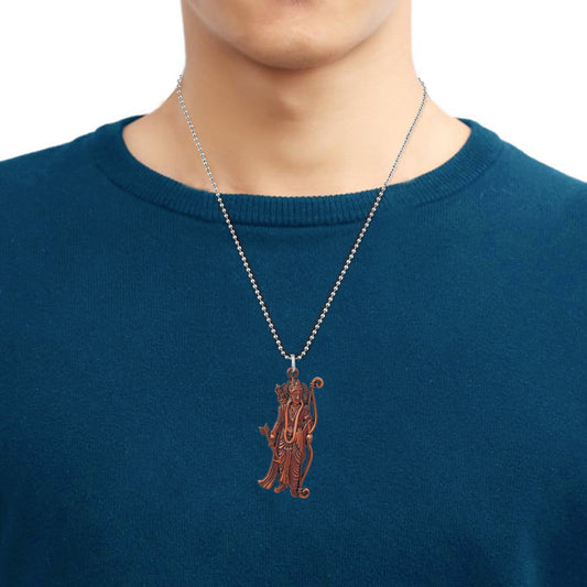 Copper Bhagwan Shri Ram Chain pendant