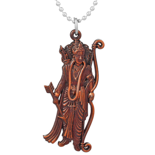 Copper Bhagwan Shri Ram Chain pendant