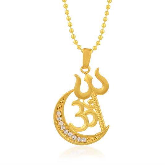 Brass Goldplated Communal Harmony Fashion Chain Pendant