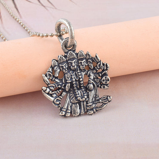 Brass Panchmukhi Hanuman Bajrang Bali Pendant (PCKL0845)