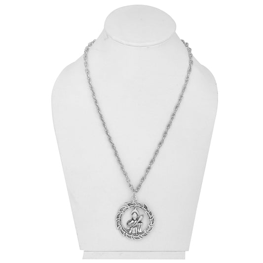 Silver plated Hanuman, Bajrang bali Pendant Hindu God