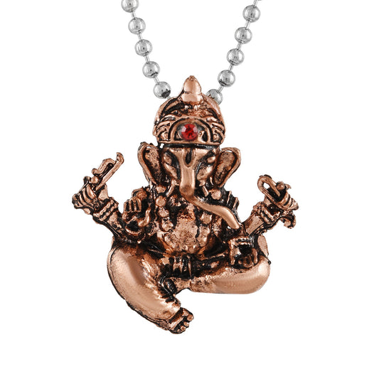 Copper Ganesh Ganpati pendant Hindu Temple jewellery