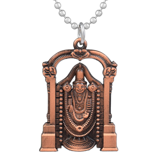 Copper Lord Venkateswara Tirupati Balaji Pendant Hindu Temple Jewellery