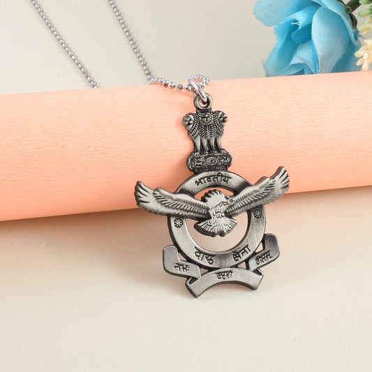 Brass reversbile Indian Air force Logo pendant (PCMC8504)