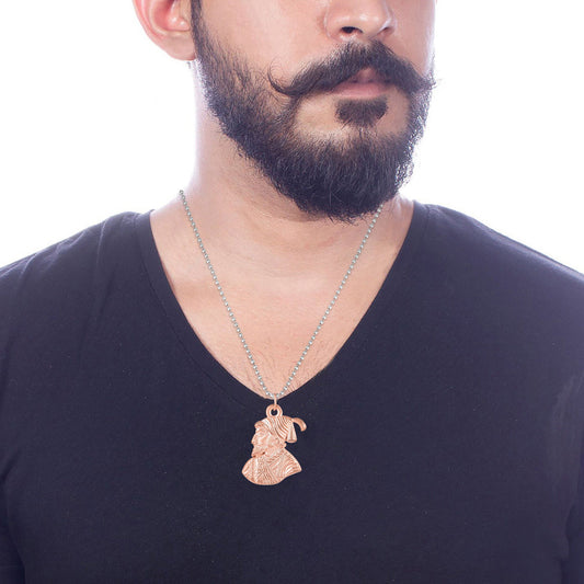 Copper Shivaji Pendant