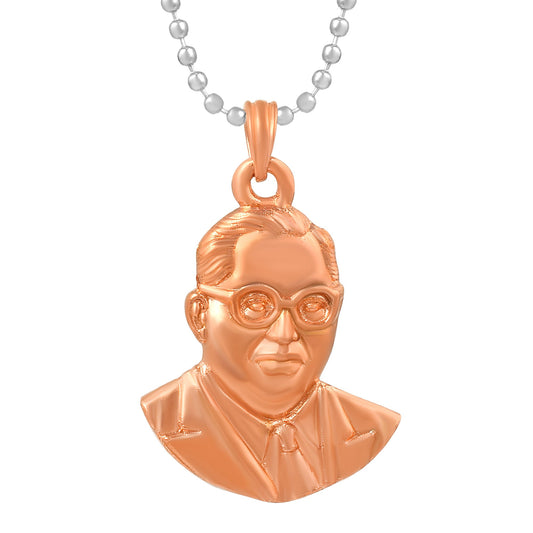 Copper Bhimrao Ambedkar chain pendant