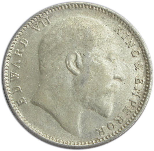 Pure Silver Rare King Edward VII Historic Old Silver Coin British India (Bombay Mint) (COSC5235)