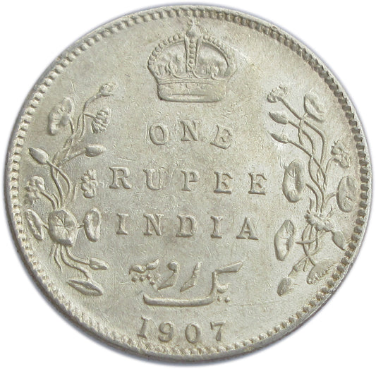 Pure Silver Rare King Edward VII Historic Old Silver Coin British India (Bombay Mint) (COSC5235)