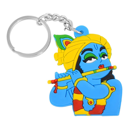 PVC Multicolor Bal krishna Muralidhar Spiritual Keychain