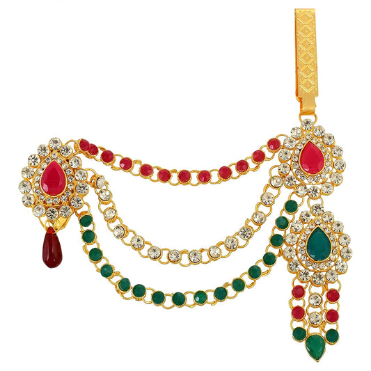 Faux Ruby and Emerald Traditional Chabi Challa