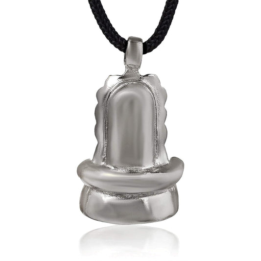 Brass Black Rhodium Plated Shiva Shivling Chain Pendant