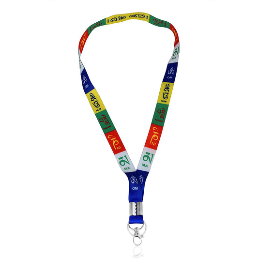 Silk Lung-ta Tibetan prayer flags Fashion Keyring (CLRM6590)